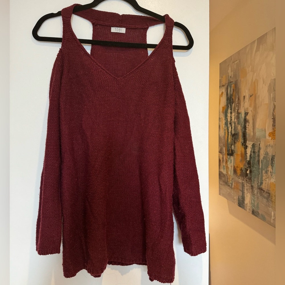 Cold Shoulder Sweater